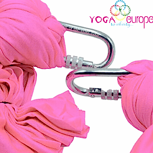 Aerial Yoga Hammock Fuchsia with 2 hooks