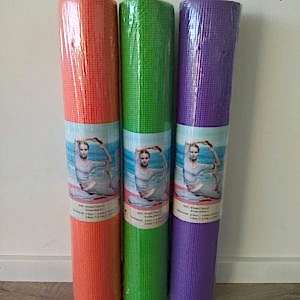 Yoga Mat Green or Purple or Orange or Pink